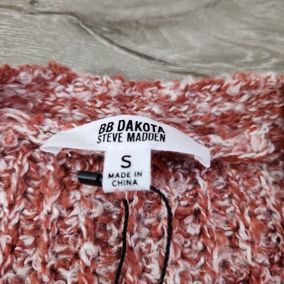 BB Dakota Steve Madden Odetta Open Cardigan Rust New With Tags Women's Size S - Picture 6 of 15